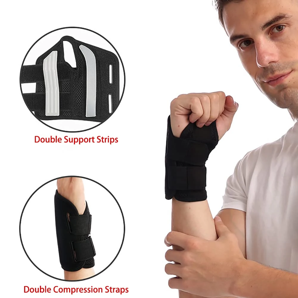 1Pcs Carpal Tunnel Wrist Brace Night Support - Стабилизатор на рамото на китката & Ръчна скоба за облекчаване на болката при синдром на карпалния тунел Изображение 2