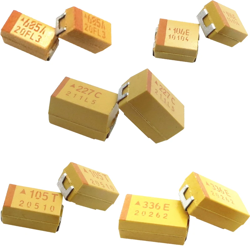 (2pcs) Оригинален 6032 (тип C) 6.3V 330UF ±10% 337J TAJC337K006RNJ SMD танталов кондензатор Изображение 2