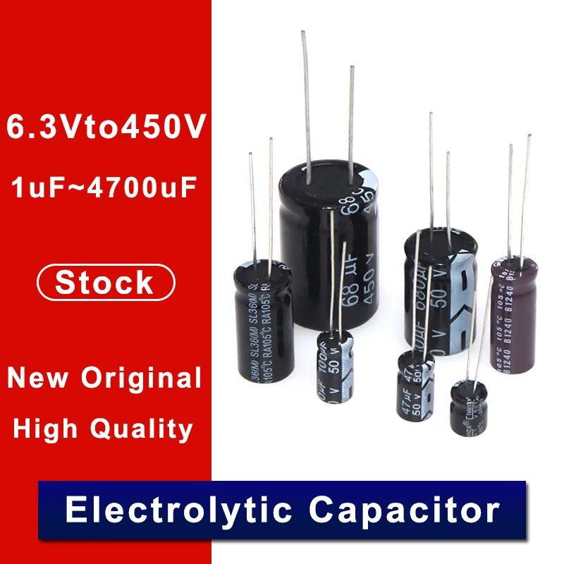 50PCS 450V10UF 13*21mm 10UF 450V 13*21 Алуминиев електролитен кондензатор Изображение 0