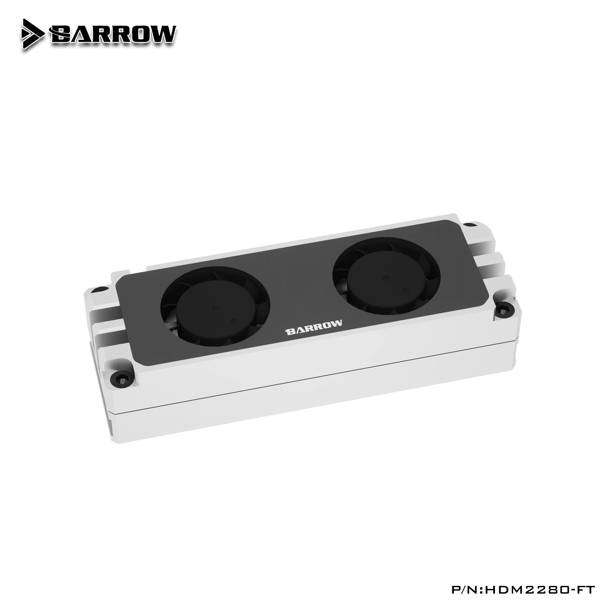 Barrowch M2 твърдотелен дисков охладител HDM2280-FT 2280 22110PCIE SSD Heatsink Arcrylic за PC Gaming Cooling Building Изображение 1