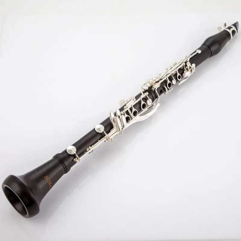 Ilbelin Professional Ebony Clarinet bB мелодия 17 Ключ Посребрена мед Кларинет от масивна дървесина Изображение 1