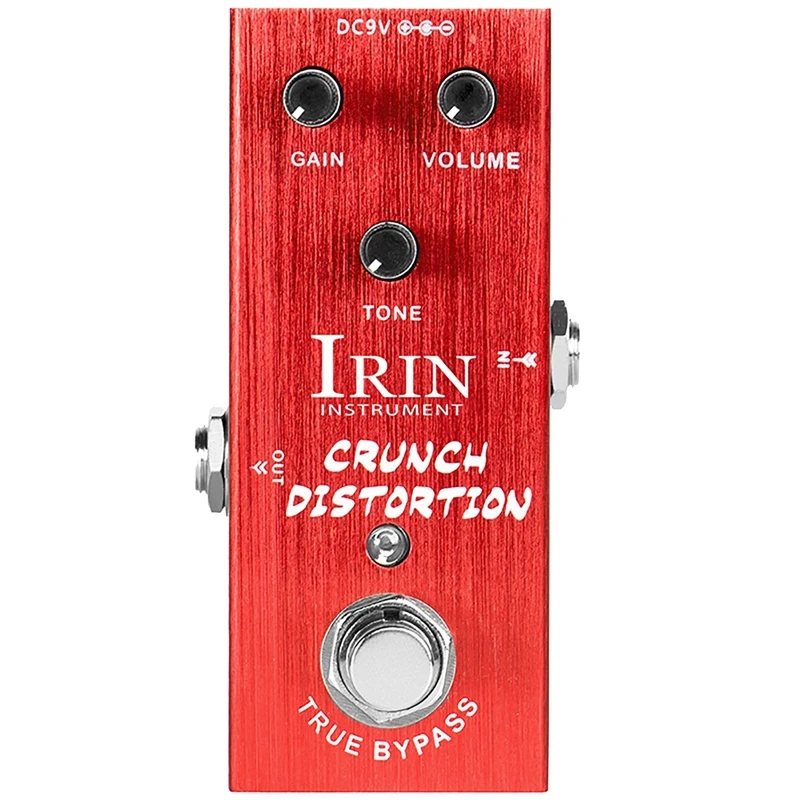 IRIN Електрическа китара Британски ефектор на изкривяване Хор Професионален едноблоков ефектор Матиран червен Изображение 0