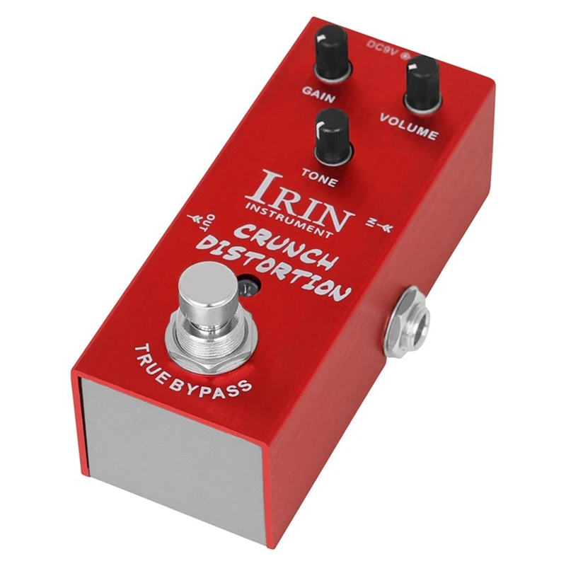 IRIN Електрическа китара Британски ефектор на изкривяване Хор Професионален едноблоков ефектор Матиран червен Изображение 3