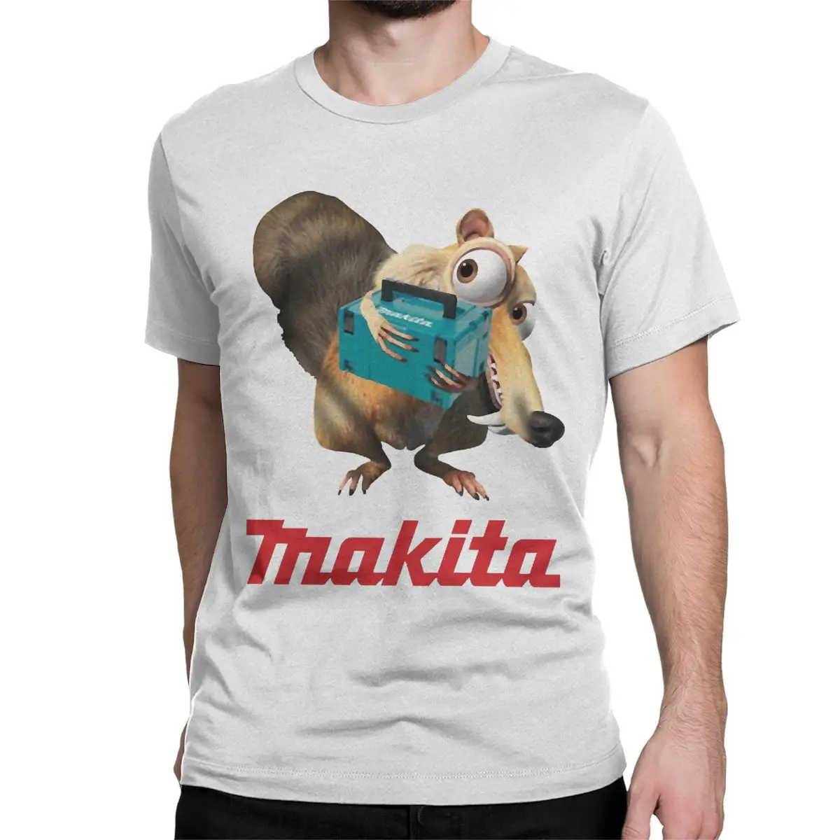 Makitas Електрически инструменти Тениски Мъже Жени Реколта 100% памук Tees екипажа врата къс ръкав T ризи плюс размер върховете Изображение 1