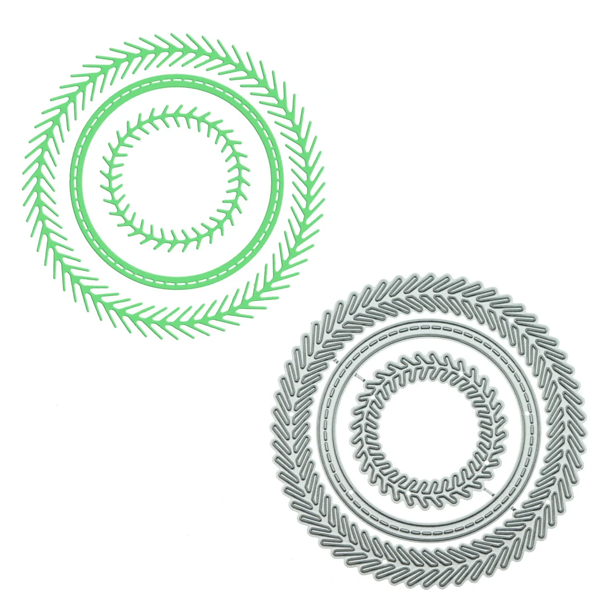 Метални режещи щанци кръг кръг модел Scrapbooking DIY хартия изкуство карта Графична колекция занаятчийски фон декориране Die Кътър шаблон Изображение 0