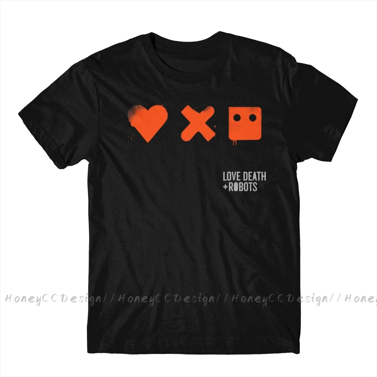 Мъже TShirt Red 2 Унисекс дрехи риза дизайн Любов, смърт и роботи O врата памучна тениска плюс размер Изображение 1