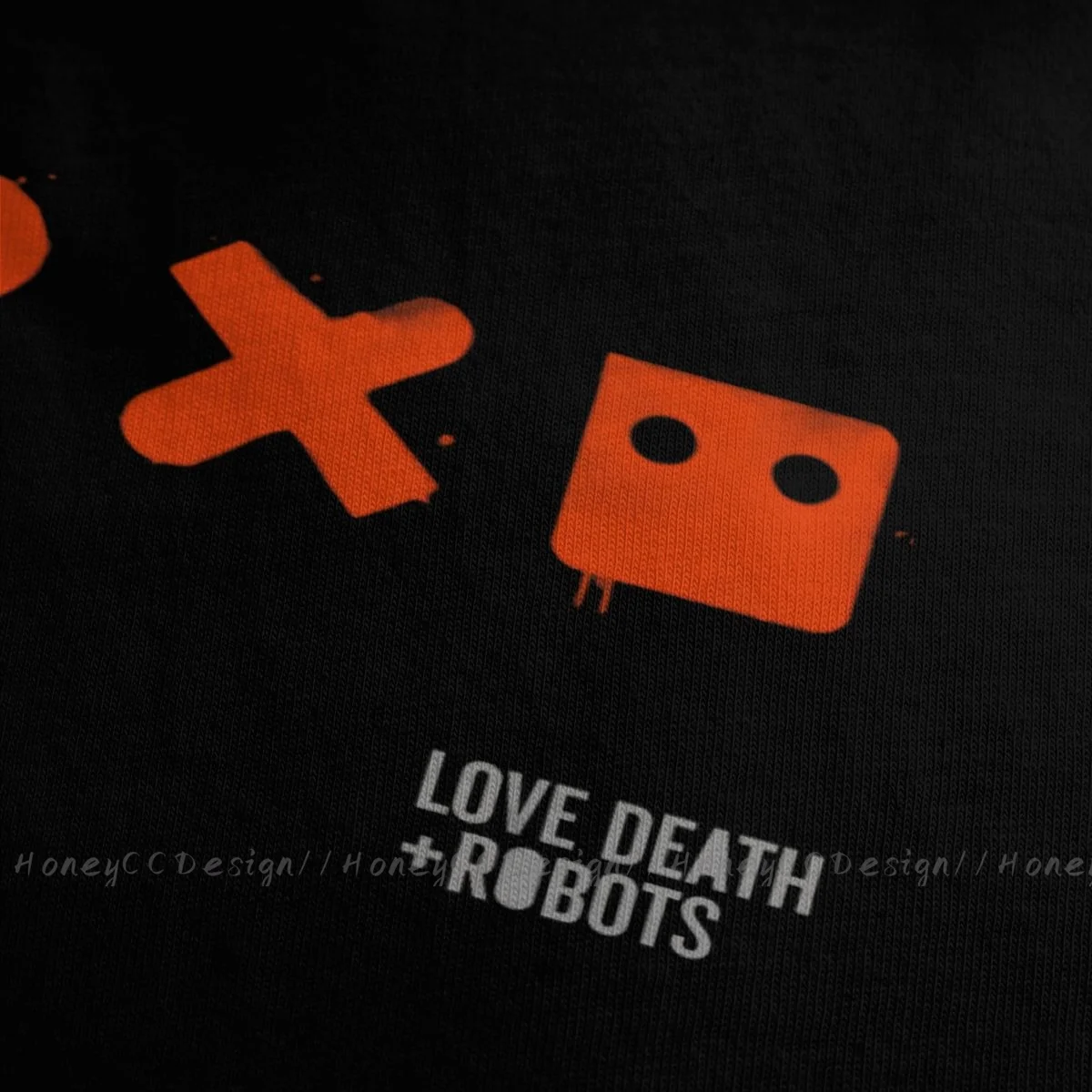 Мъже TShirt Red 2 Унисекс дрехи риза дизайн Любов, смърт и роботи O врата памучна тениска плюс размер Изображение 2