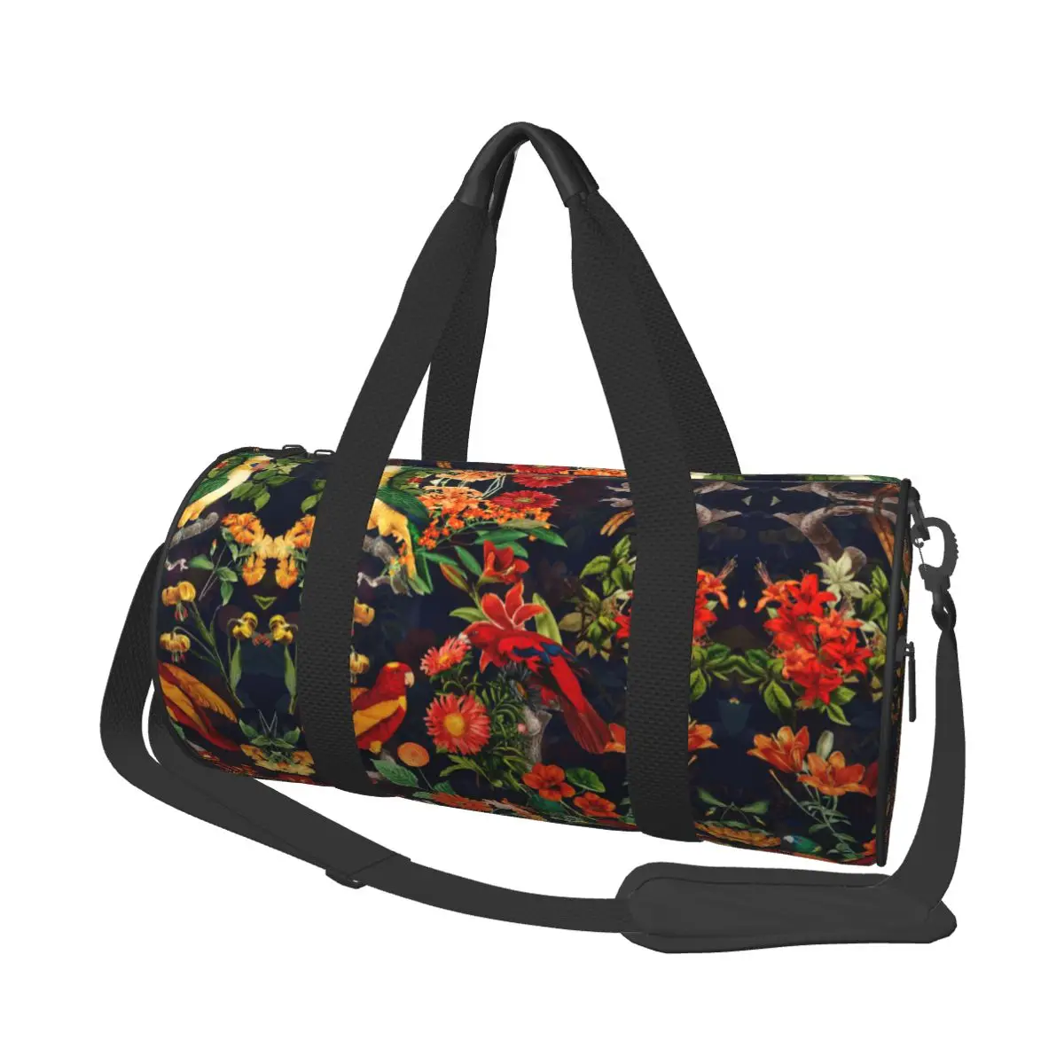 Реколта тропически птици спортни чанти джунгла ботаническа обучение фитнес чанта фитнес аксесоари чанти чанти мъже жени водоустойчив фитнес чанта Изображение 0