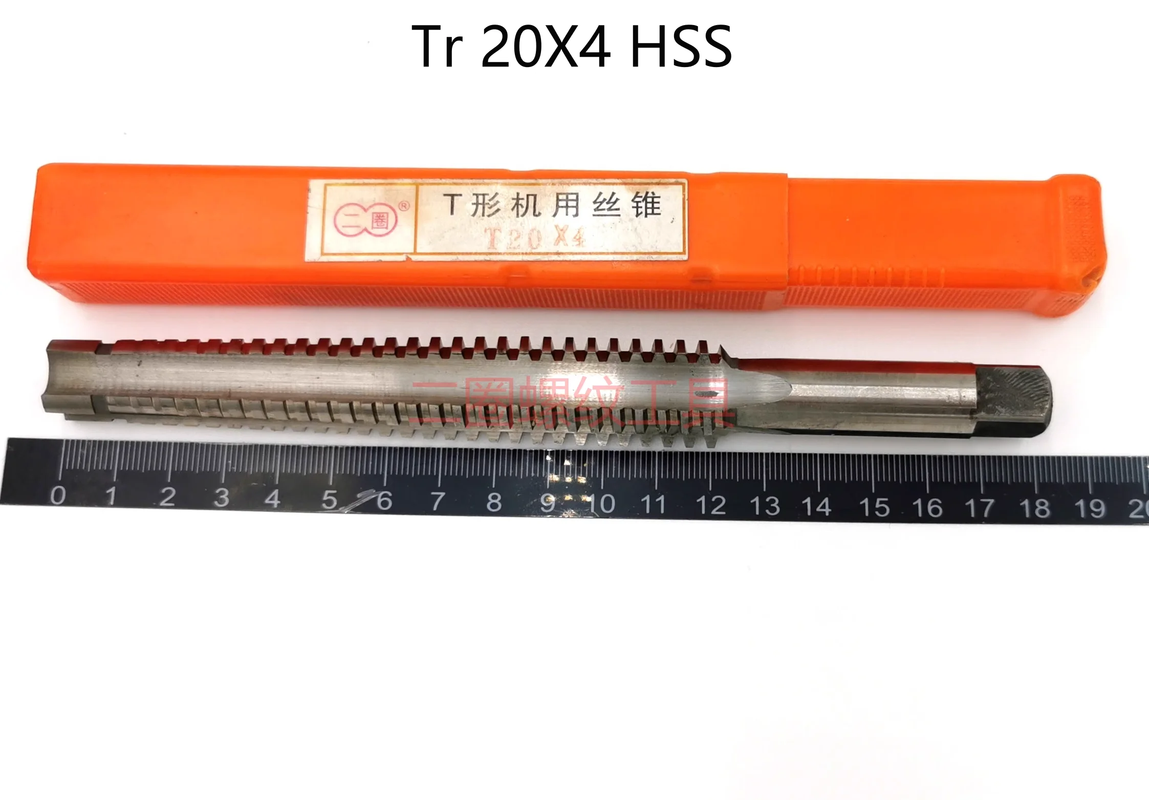 Т-образна резба HSS Hand Taps машина кран трапецовиден кран TR6 TR8 TR10 TR12 TR11 TR12 TR14 TR16 TR18 TR20x 2 2.5 3 десен зъб Изображение 1
