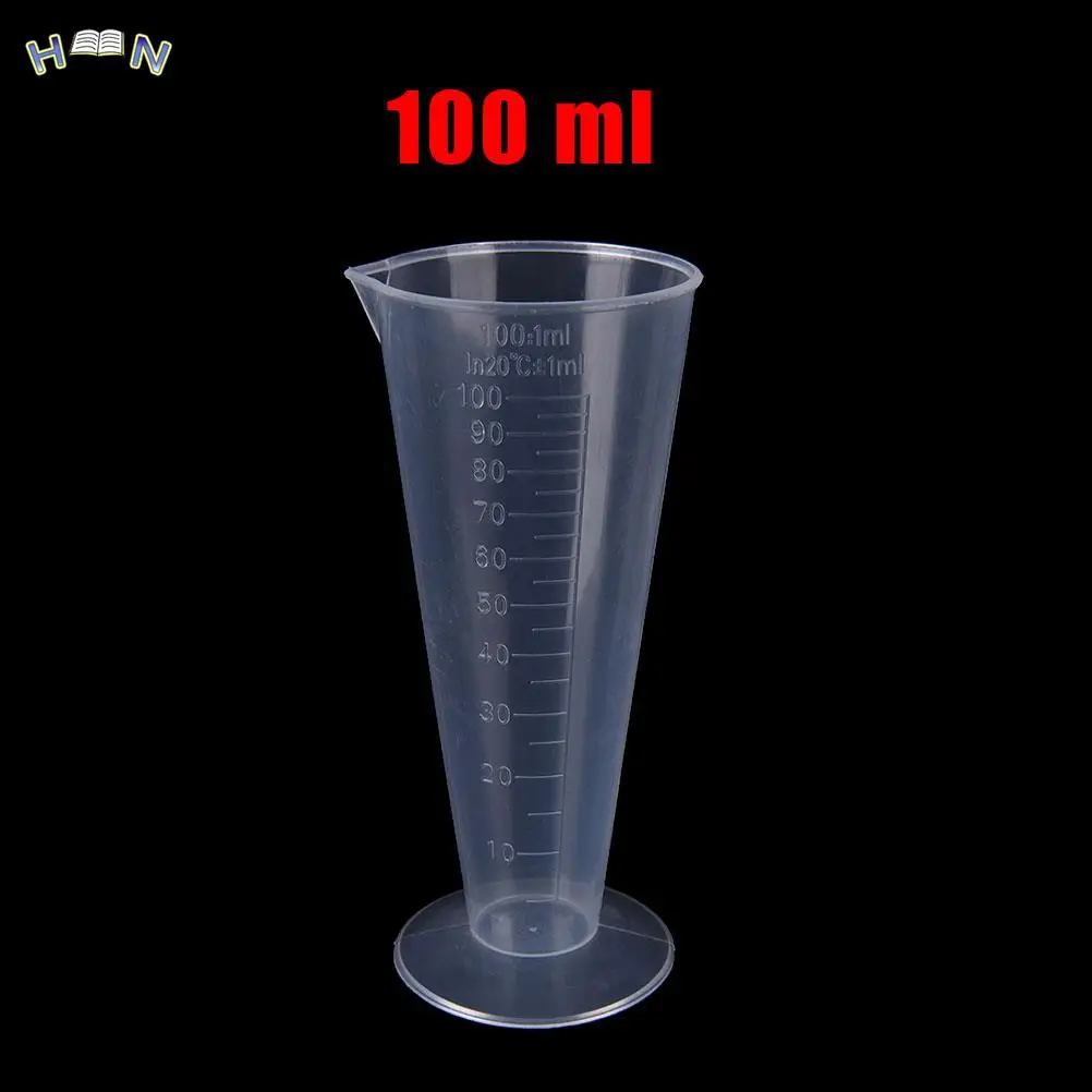 100 мл Пластмасова мерителна чашка Кана за изливане на чучур повърхност Кухненски/лабораторни инструменти Училищни аксесоари 1бр Изображение 0