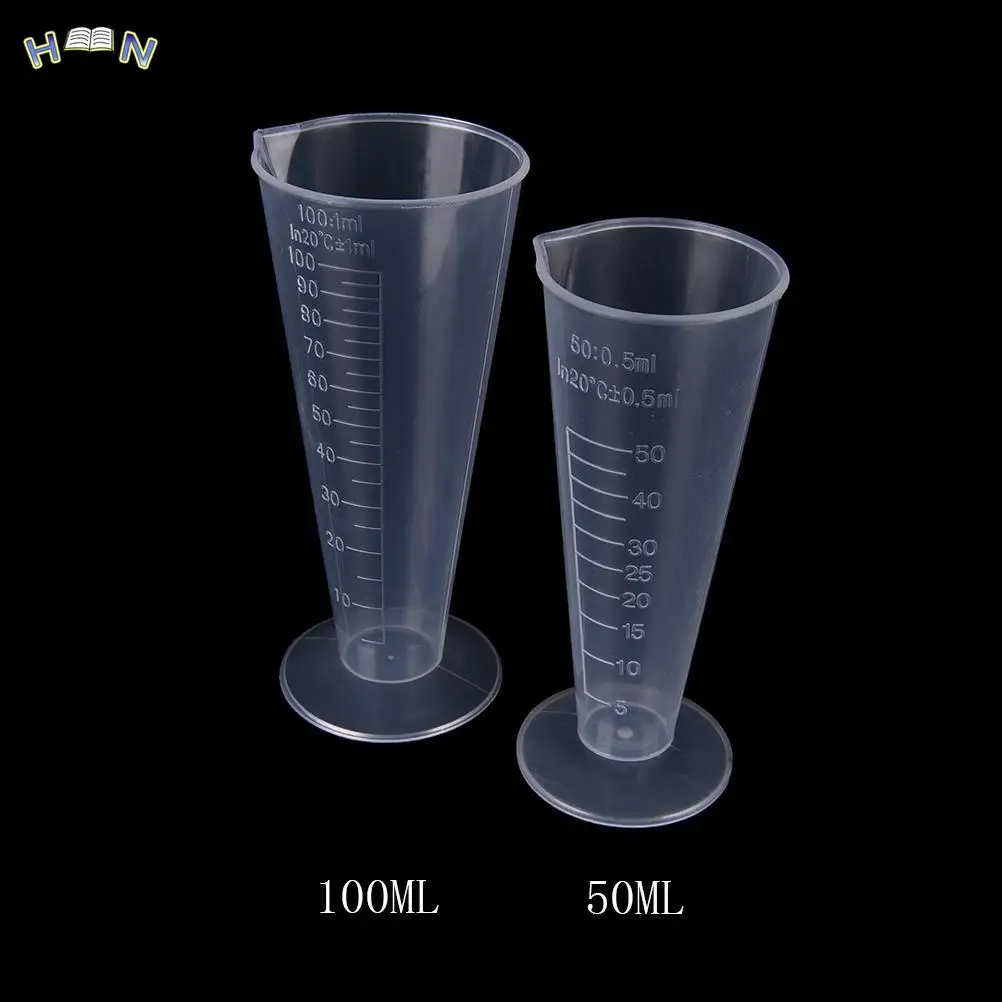 100 мл Пластмасова мерителна чашка Кана за изливане на чучур повърхност Кухненски/лабораторни инструменти Училищни аксесоари 1бр Изображение 1