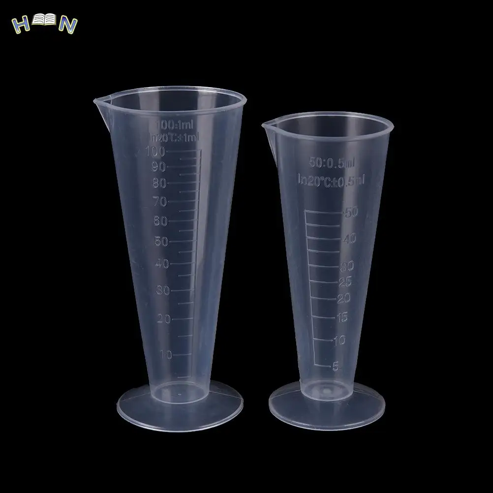 100 мл Пластмасова мерителна чашка Кана за изливане на чучур повърхност Кухненски/лабораторни инструменти Училищни аксесоари 1бр Изображение 2