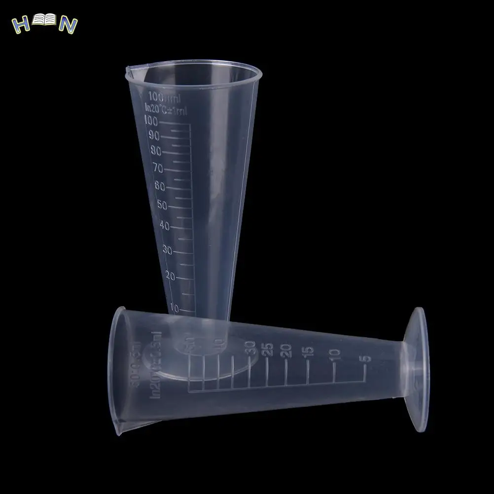100 мл Пластмасова мерителна чашка Кана за изливане на чучур повърхност Кухненски/лабораторни инструменти Училищни аксесоари 1бр Изображение 3