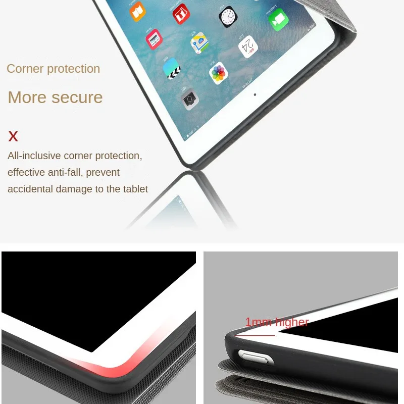 2020 Приложим iPad102 защитен калъф за Air105 подложка 6 компютър Mini5 кожен калъф и 2021Pro11 мек калъф Изображение 3
