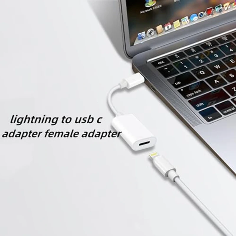 За USB C за Apple адаптер -мъжки USB-C към женски за Apple интерфейс адаптер за зареждане за Iphone Изображение 5