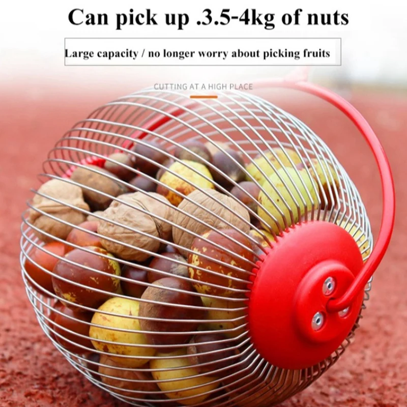  Колекционер на плодове Топка колектор Подвижен гайка топка Picker Регулируема Открит Picker Collector Nut Collector Изображение 4