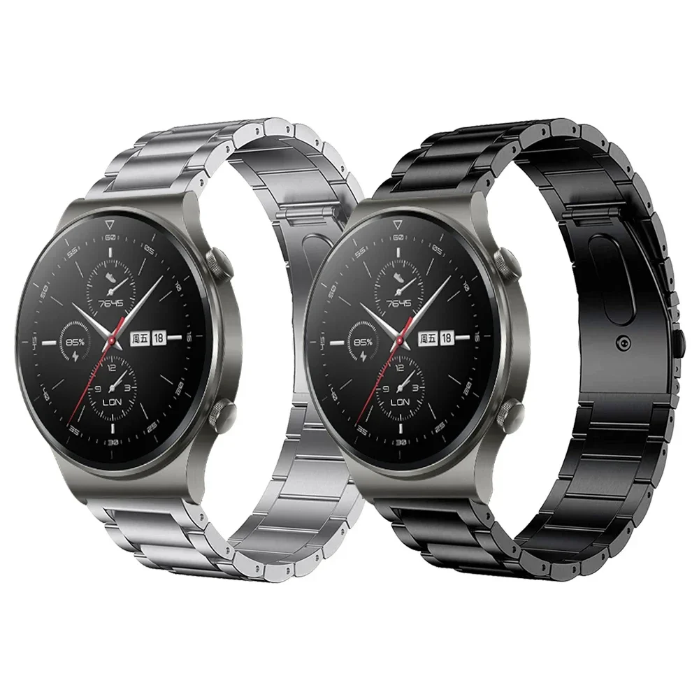 Метална каишка за Huawei Watch GT2 Pro GT 2 46mm Smart Band гривна от неръждаема стомана за Samsung Galaxy Watch 3 45mm маншет Изображение 1