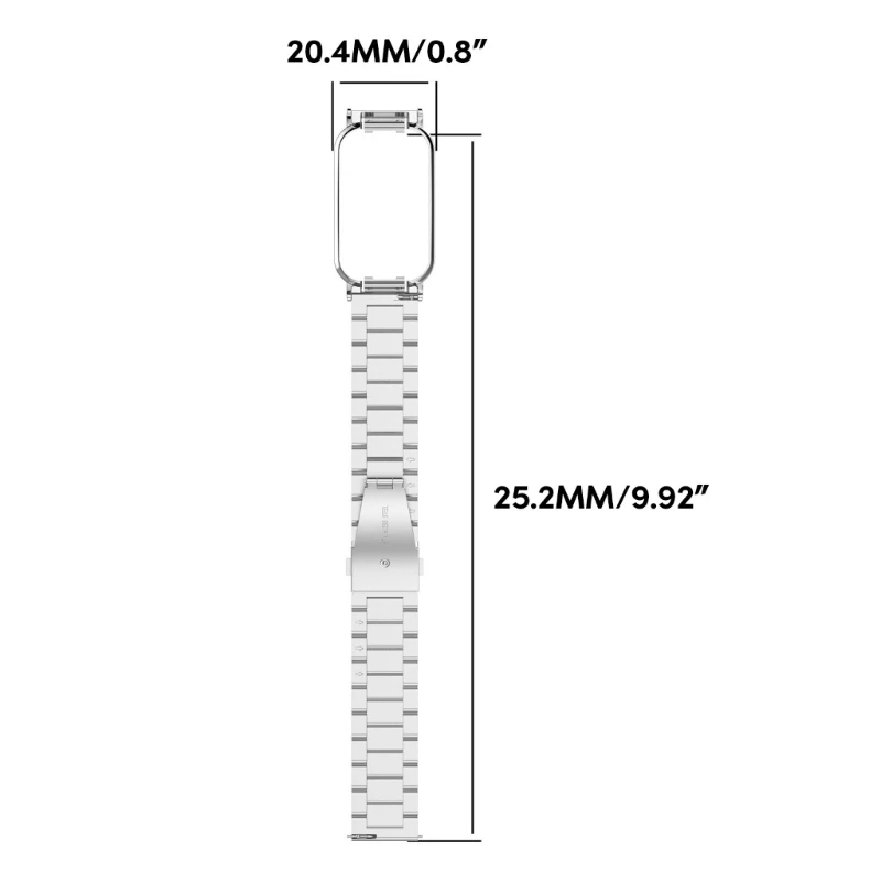Неръждаема стомана каишка елегантна подмяна каишка часовник гривна подобрява вашата лека годни за лента 8 Active J60A Изображение 5