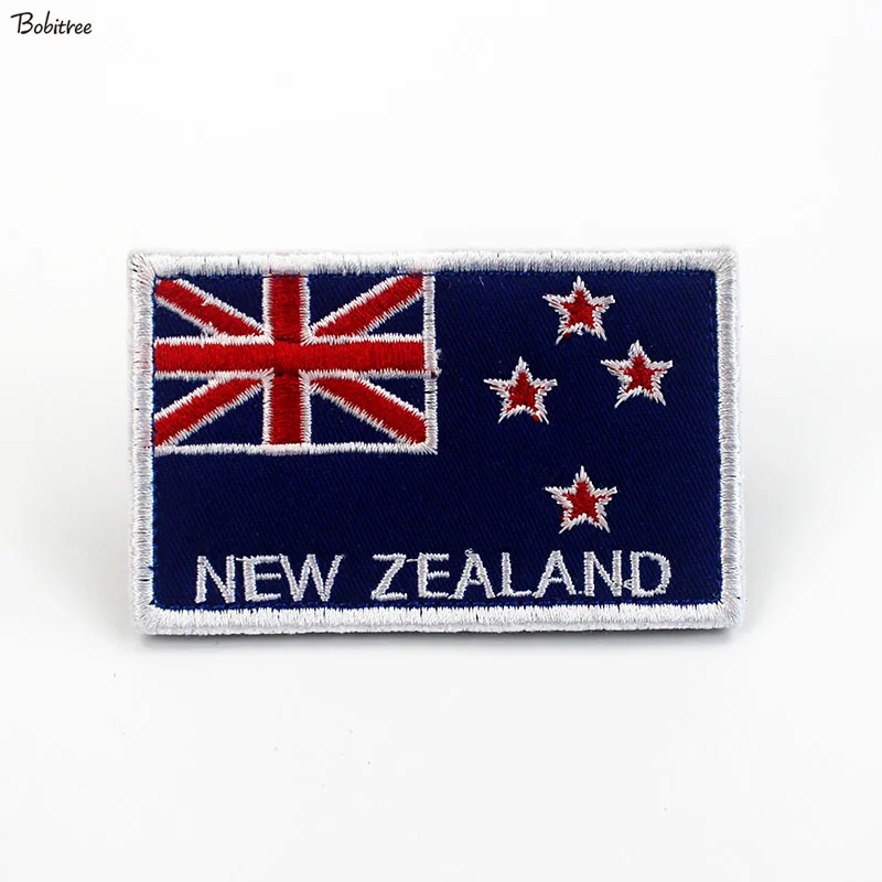 Нова Зеландия флаг кръпка с кука линия бродирани банер значка лента за ръка стикери за раница капачка униформа декорация Изображение 0
