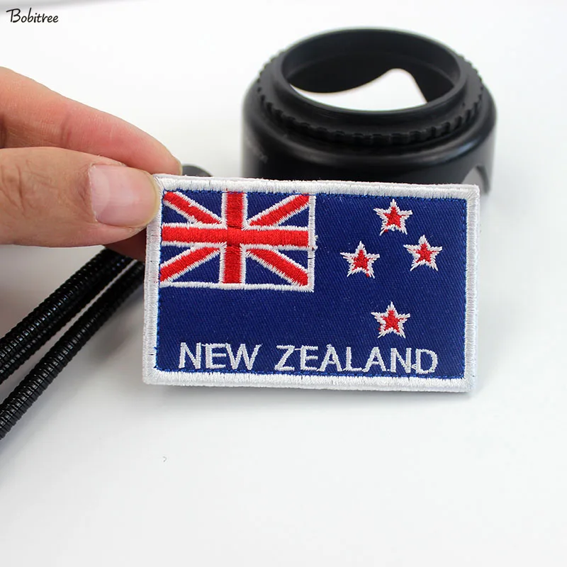 Нова Зеландия флаг кръпка с кука линия бродирани банер значка лента за ръка стикери за раница капачка униформа декорация Изображение 3