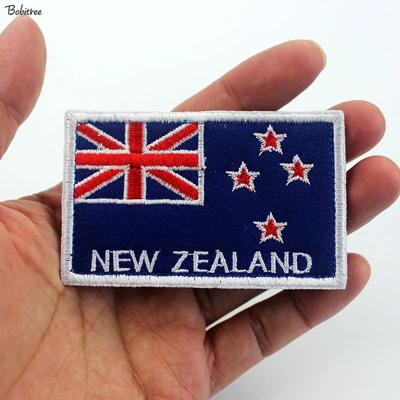 Нова Зеландия флаг кръпка с кука линия бродирани банер значка лента за ръка стикери за раница капачка униформа декорация Изображение 4