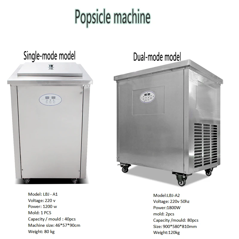  Пълна автоматична машина от неръждаема стомана Popsicle Търговска машина за формоване на сладолед с мухъл Изображение 1